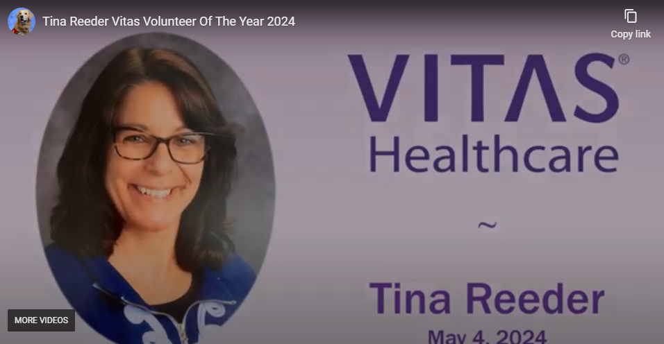 Tina Reeder Vitas Volunteer Of The Year 2024